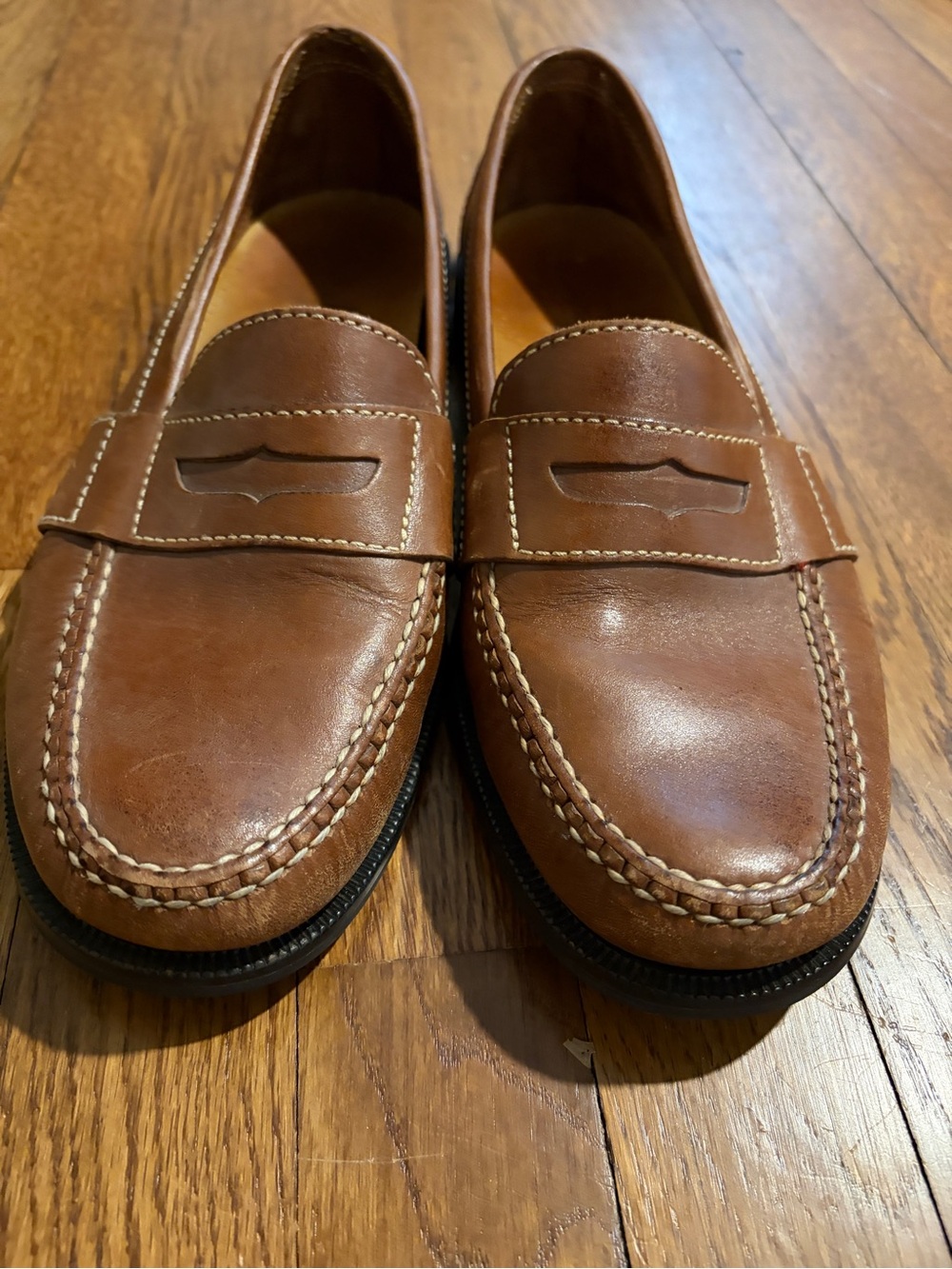 Cole Haan Brown Leather Penny Loafers Men’s 10
